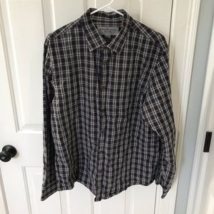 Michael Kors Men XL Plaid Button Down